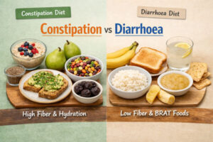 Constipation vs Diarrhoea Two Different Food Plans for Two Different Problems