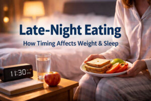 Late-Night Eating How Dinner Timing and Midnight Snacks Affect Weight and Sleep